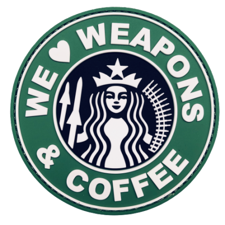 Badge WEAPONS & COFFEE