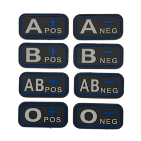 Badge Groupes sanguins "Thin Blue Line"