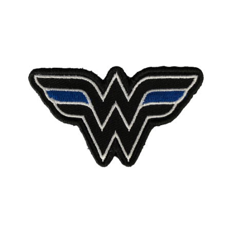 Badge WONDER WOMAN "Thin Blue Line" découpé