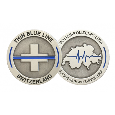 Coin "Thin Blue Line Switzerland"