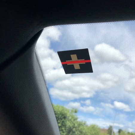 Vignette auto "Thin Red Line Switzerland"