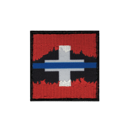 Original gerissen Abzeichen "Thin Blue Line Switzerland"