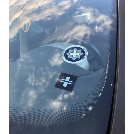 Auto Vignette "Thin Blue Line Switzerland"