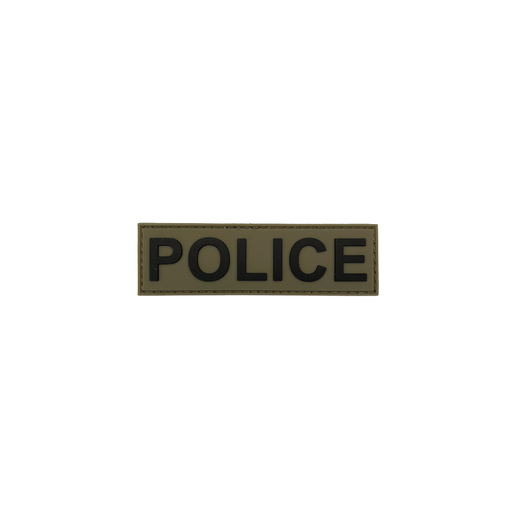 Badge POLICE - Olive