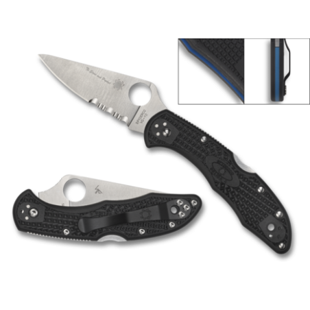 Couteau Spyderco Endela Thin Blue Line
