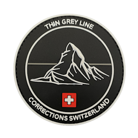 Badge Cervin "Thin Grey Line Switzerland"