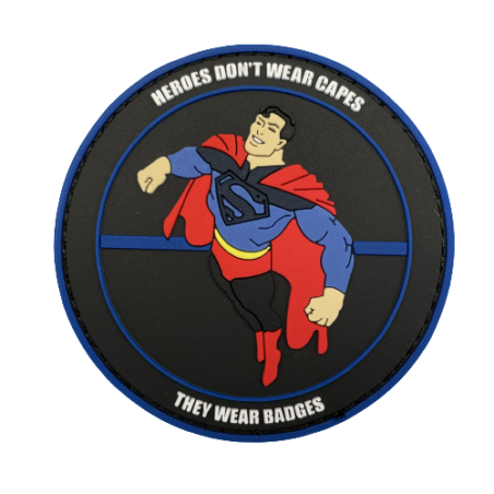 Badge SUPERMAN "Thin Blue Line"