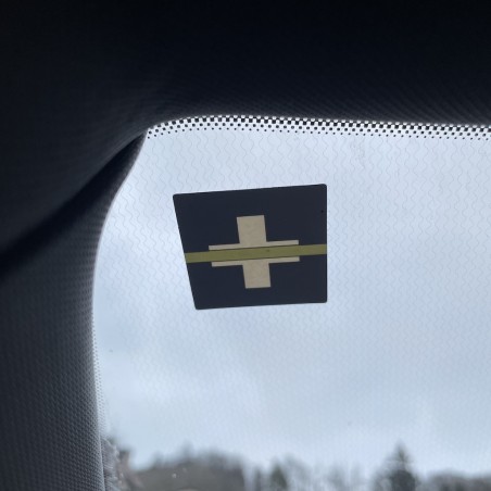 Vignette auto "Thin Green Line Switzerland"
