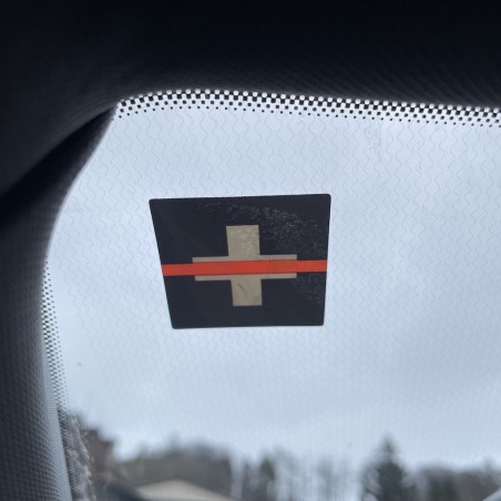 Vignette auto "Thin Orange Line Switzerland"