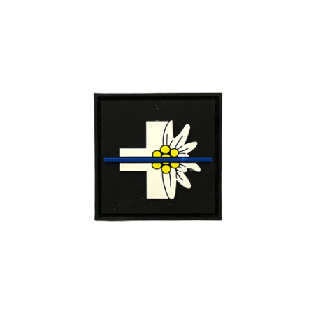 Badge original Edelweiss "Thin Blue Line Switzerland"