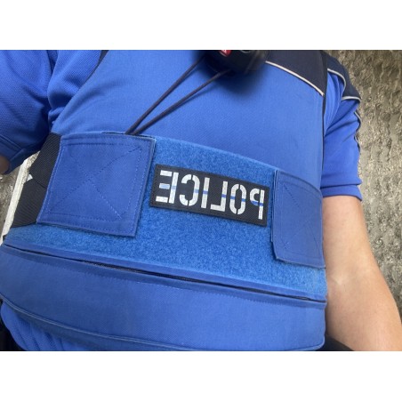Abzeichen POLICE IR "Thin Blue Line"