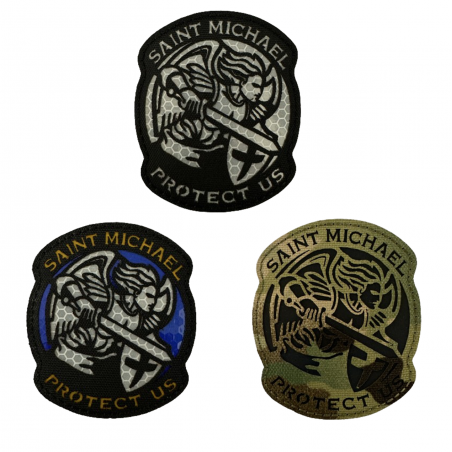 Badge St-Michael Protect Us - IR