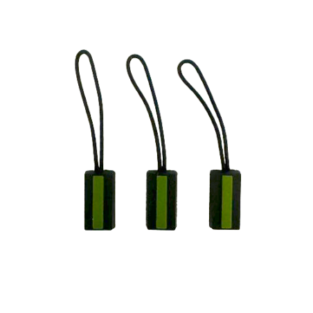 Zip tag "Thin Green Line" - 3x