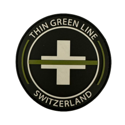 Badge rond PVC "Thin Green...