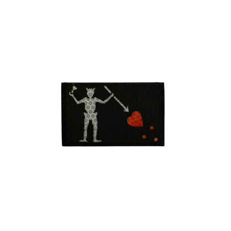 Badge PIRATE BARBE NOIR IR
