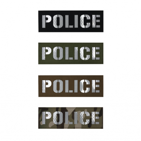 Badge POLICE Laser Cut - 10x3.5cm