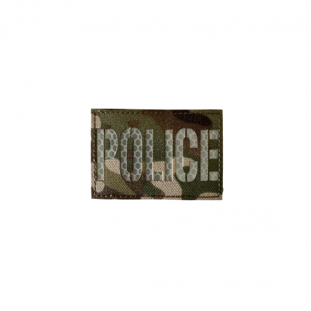 Badge POLICE Laser Cut - 7.5x5cm