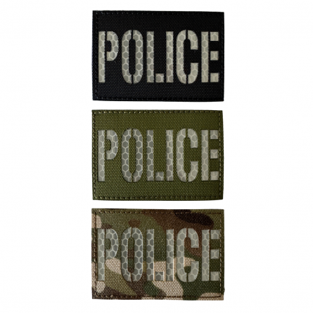 Badge POLICE Laser Cut - 7.5x5cm
