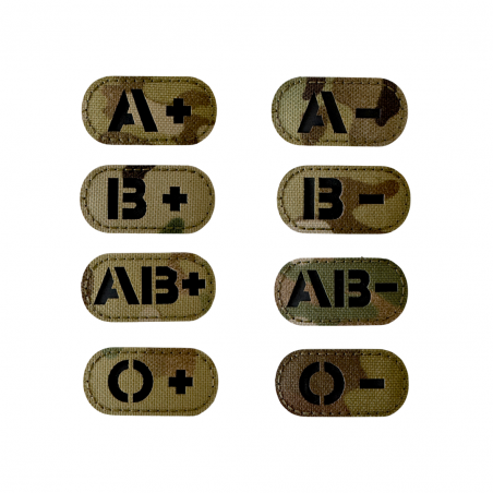 Badge Groupes sanguins camo - IR