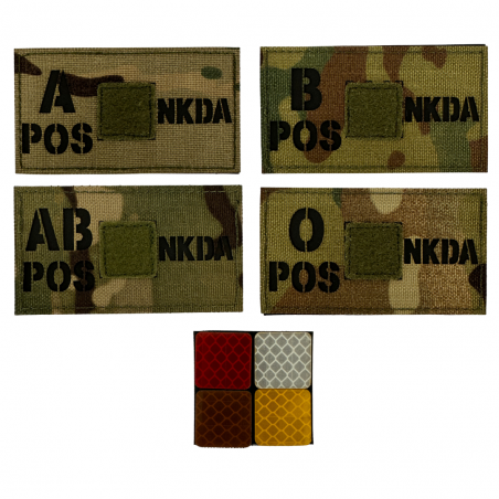 Badge Groupes sanguins NKDA CAMO - IR