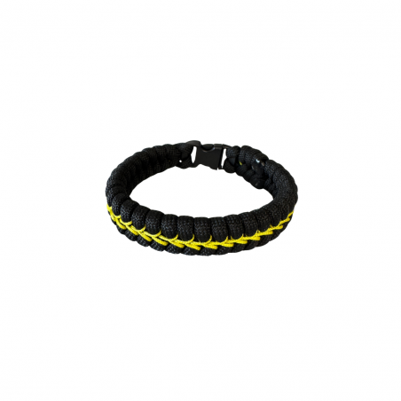 Armband in V "Thin Yellow Line"