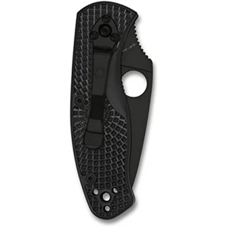 Couteau Spyderco Persistence FRN Black - Lame dentelée