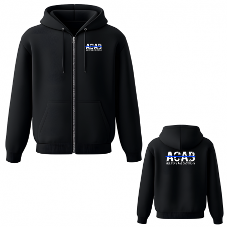 Zipper Hoodie ACAB - All Cops Are Brothers