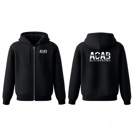 Zipper Hoodie ACAB - All Cops Are Brothers