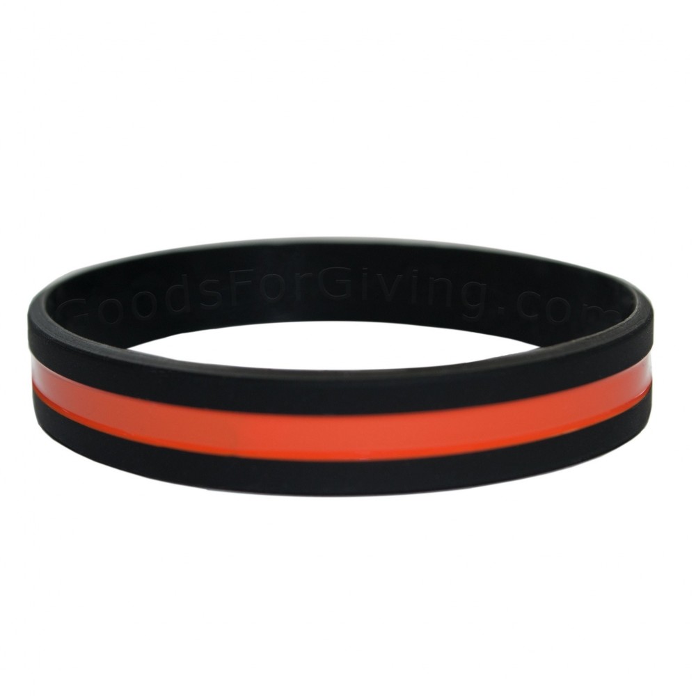 Silikonarmband "Thin Red Line"