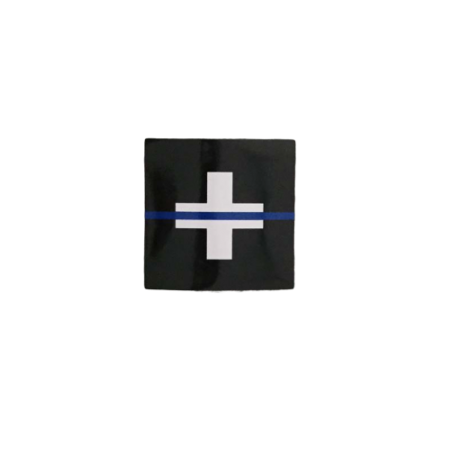 Aufkleber 2x2 cm "Thin Blue Line Switzerland"