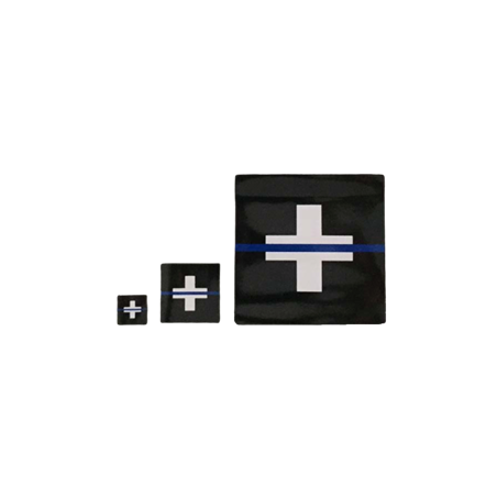 Aufkleber 2x2 cm "Thin Blue Line Switzerland"