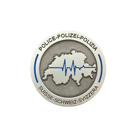 Coin "Thin Blue Line Switzerland"