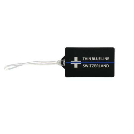 Luggage Tag "Thin Blue Line Switzerland"