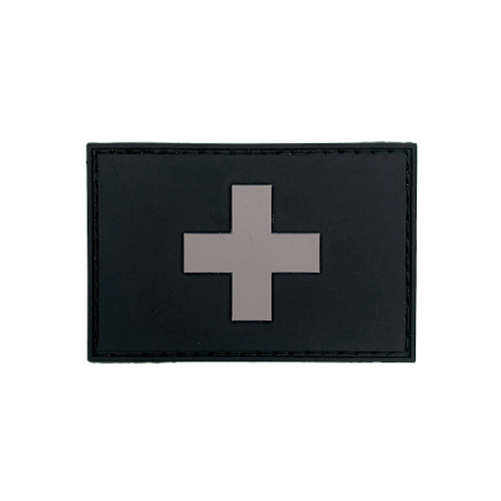 Abzeichen Rechteck SUISSE - Black