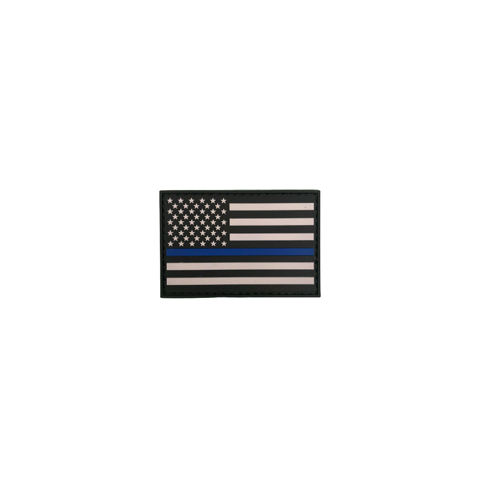 Badge "Thin Blue Line USA"