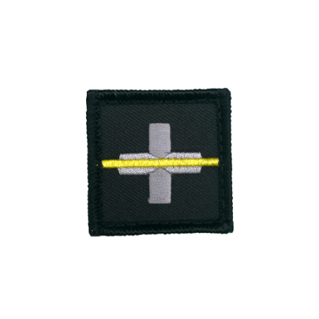 Badge original brodé "Thin Yellow Line Switzerland"