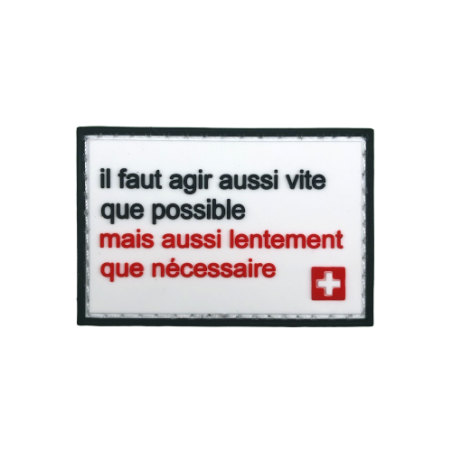 Badge AUSSI VITE QUE...