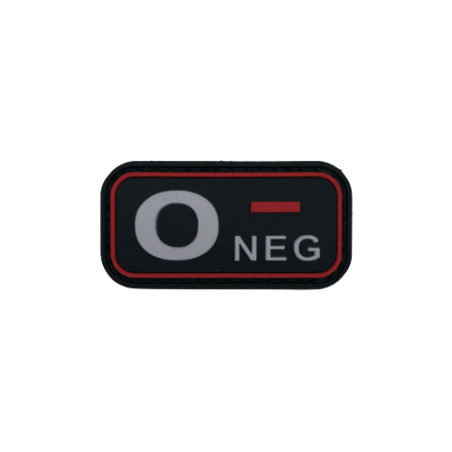 Badge Groupes sanguins "Thin Red Line"