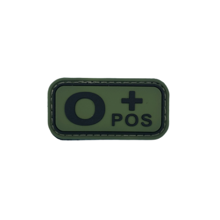 Badge Groupes sanguins "Olive & Black"