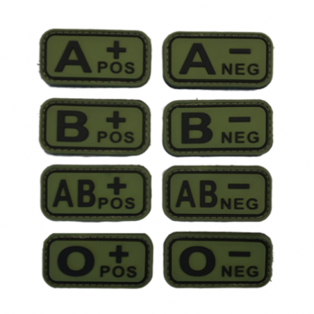 Blutgruppenabzeichen "Olive & Black"